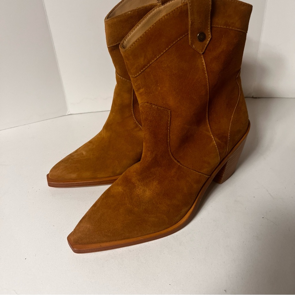 7 For All Mankind Brown Heeled Boots - Picture 5 of 10